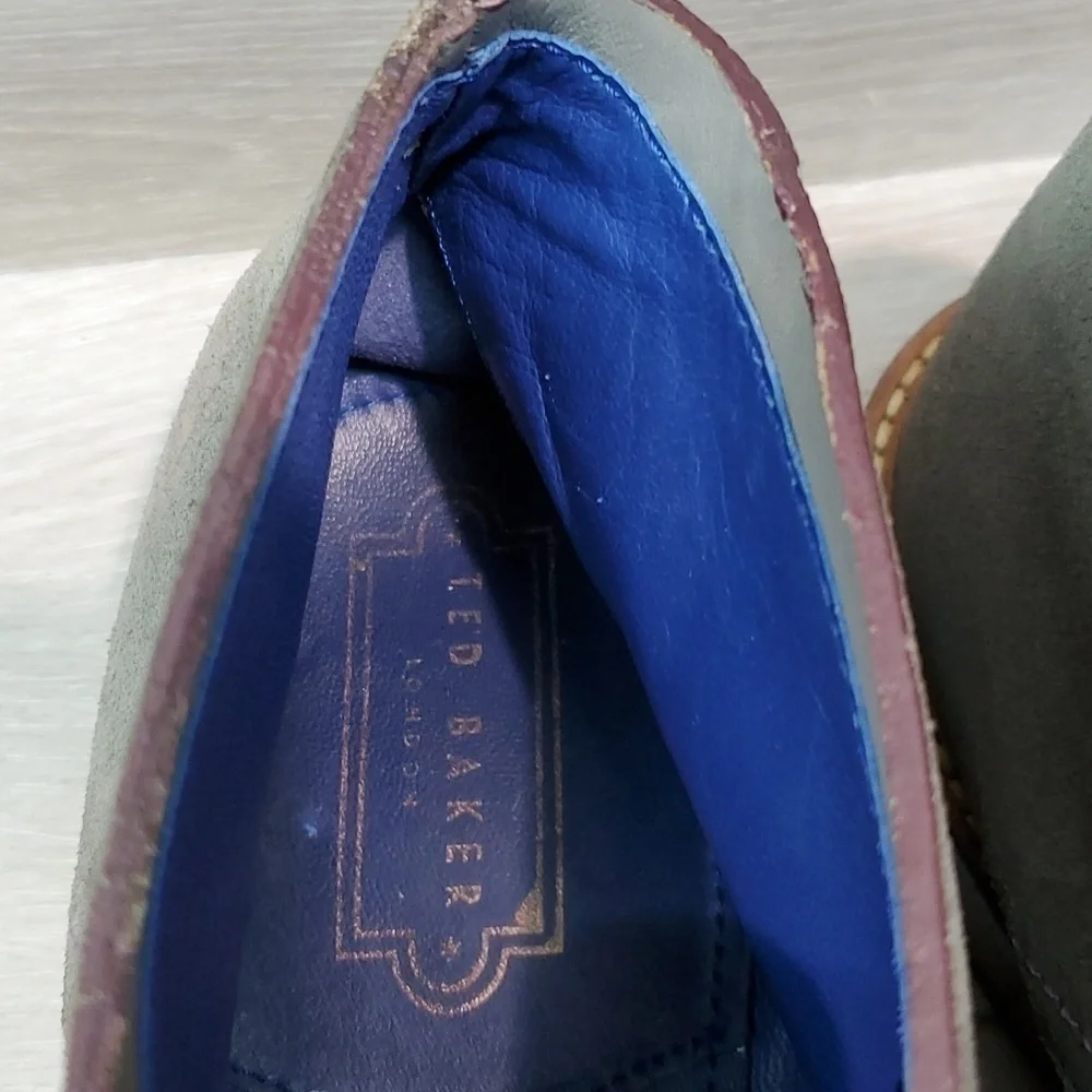 Ted Baker London Mens Linnus Ankle High Tip Suede Chukka Boots shoes sz 11.5